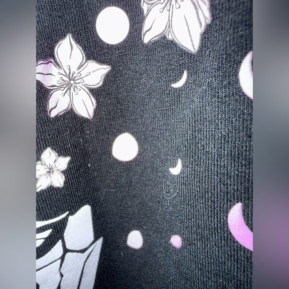 Spencers BodyRage skull w/ cherry blossom tree loungewear tank w/ elastic straps - Picture 5 of 12